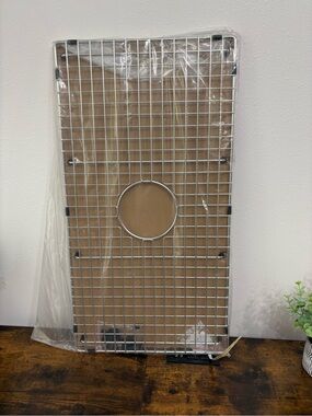 Stainless Steel Sink Grid Protector - Silver